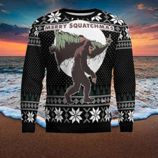 Bigfoot Squatchmas Ugly Christmas Sweater