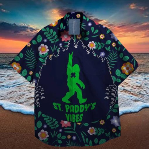 Bigfoot St. Paddy_s Vibes on St. Patrick day Hawaiian Shirt