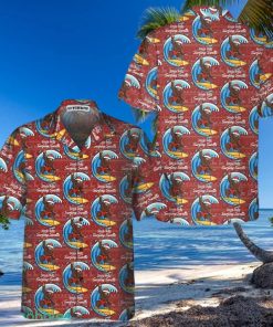 Bigfoot Surfing Christmas Hawaiian Shirt