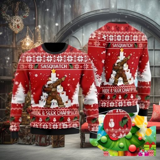 Bigfoot Ugly Christmas Sweater Best Gift For Men And Women