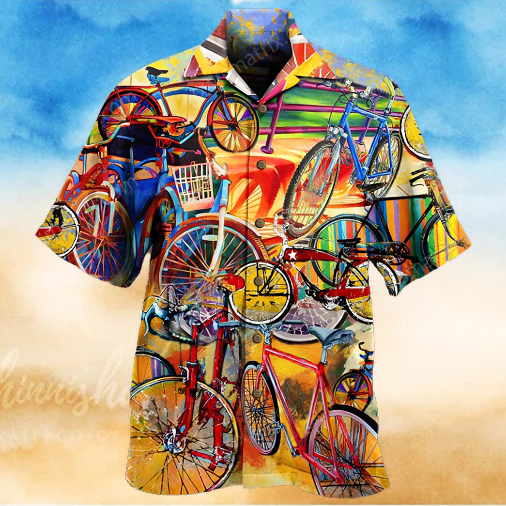 Bike pattern Hawaiian shirt