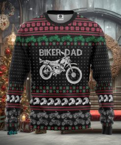 Biker Dad Braaap Ugly Christmas Sweater Gift For Men Women