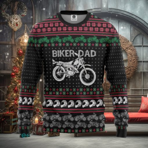 Biker Dad Braaap Ugly Christmas Sweater Gift For Men Women