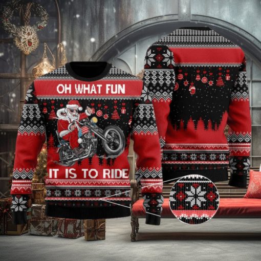 Biker Motorcycle Lover Xmas Vacation Time Christmas Sweater