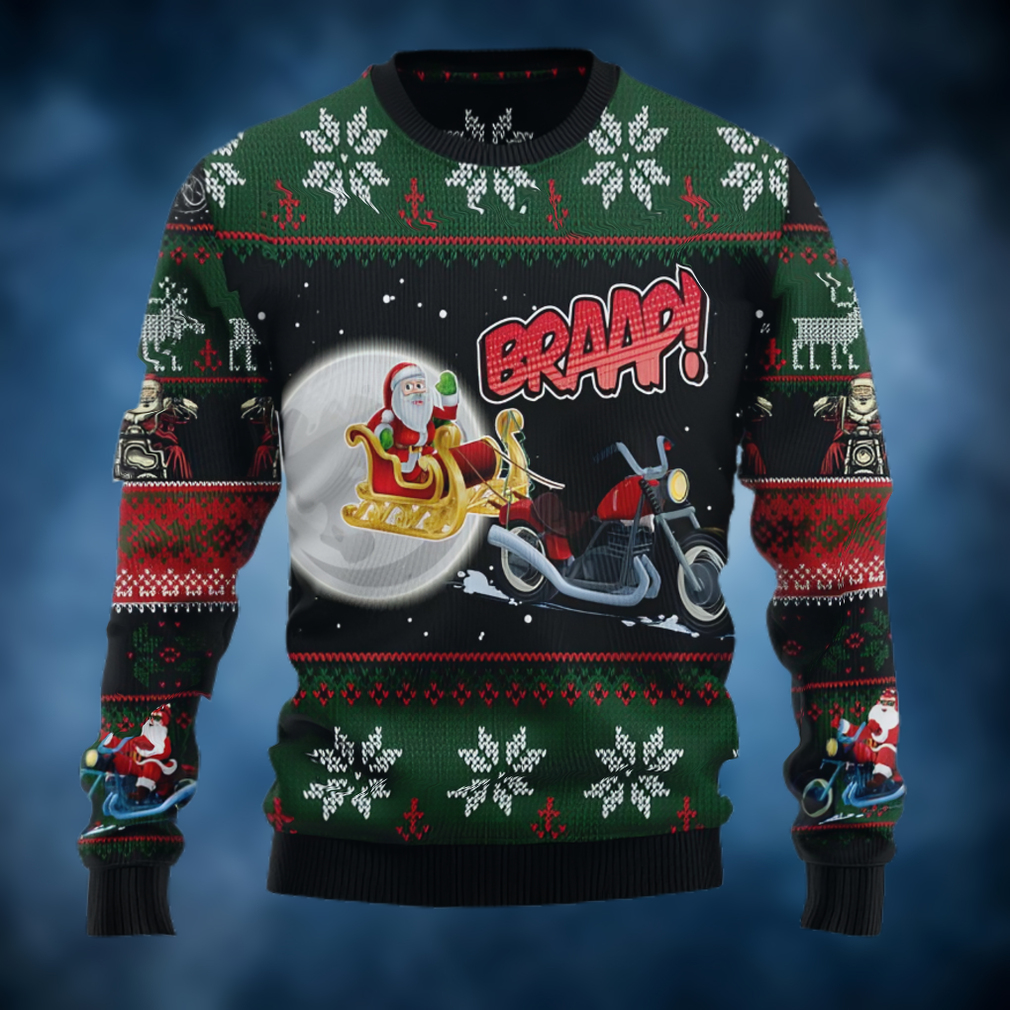 Biker Santa Xmas Ugly Christmas Sweater Biker Santa Xmas Ugly Christmas Sweater