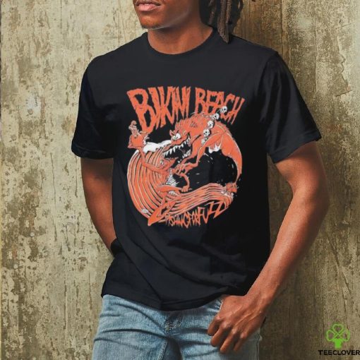 Bikini beach fishing for fuzz shirt