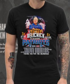 Bill Belichick 23 Seasons Patriots 2000 2023 Thank You For The Memories hoodie, sweater, longsleeve, shirt v-neck, t-shirt