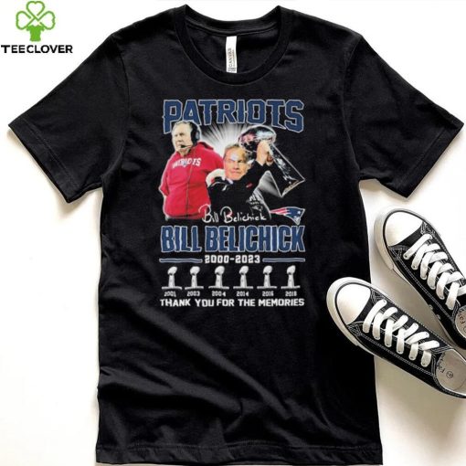 Bill Belichick New England Patriots 2000 2023 Thank You For The Memories Signature Shirt