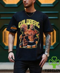 Bill Goldberg Double Pose Signature Mens Black T shirt