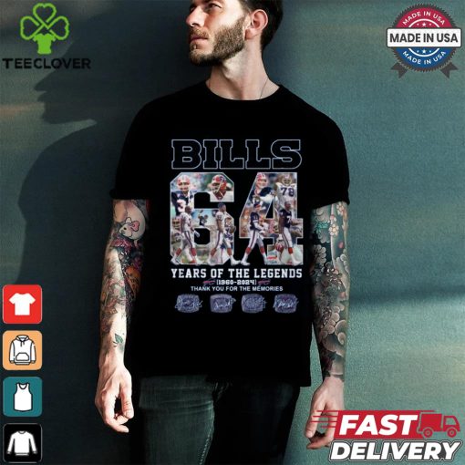 Bill years of the legends 1960 2024 thank you for the memories shirt