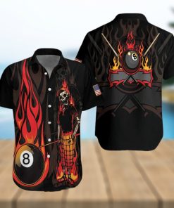 Billiard Mr Bones 8 Ball Hawaiian Shirts
