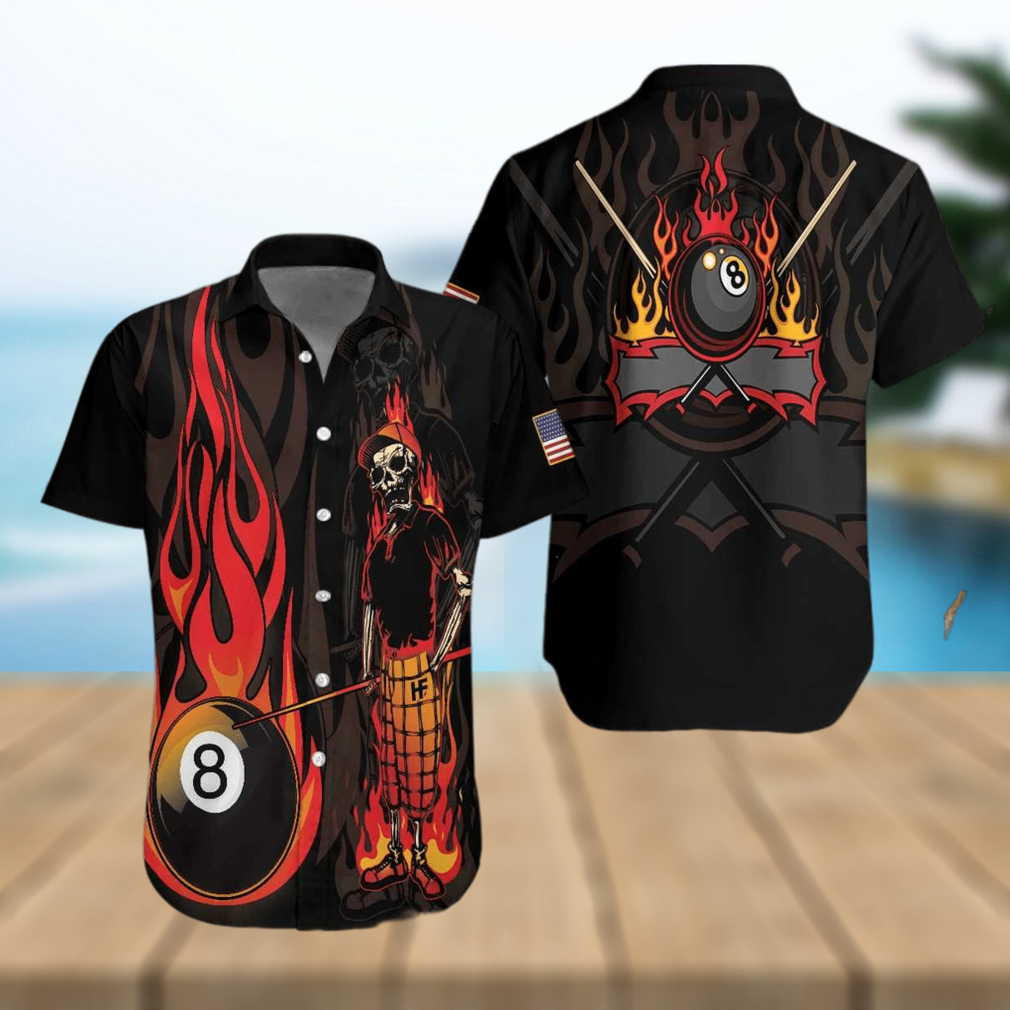 Billiard Mr Bones 8 Ball Hawaiian Shirts Billiard Mr Bones 8 Ball Hawaiian Shirts