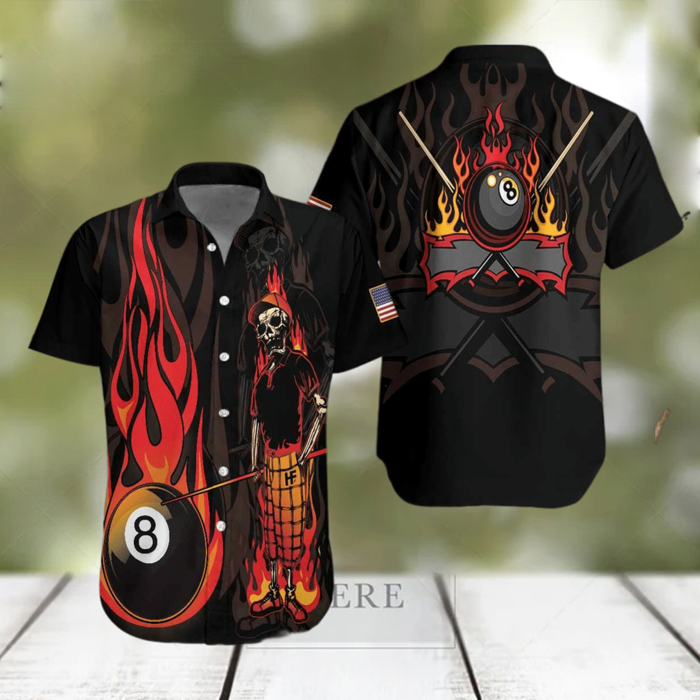 Billiard Mr Bones 8 Ball Hawaiian Shirts Billiard Mr Bones 8 Ball Hawaiian Shirts
