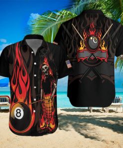 Billiard Mr Bones 8 Ball Hawaiian Shirts