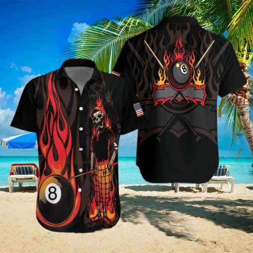 Billiard Mr Bones 8 Ball Hawaiian Shirts