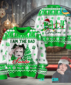 Billie Eilish I Am The Bad Santa Ugly Christmas Sweater