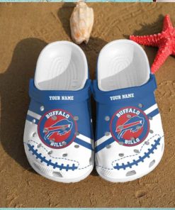 Bills Logo Pattern Custom Name Clogs