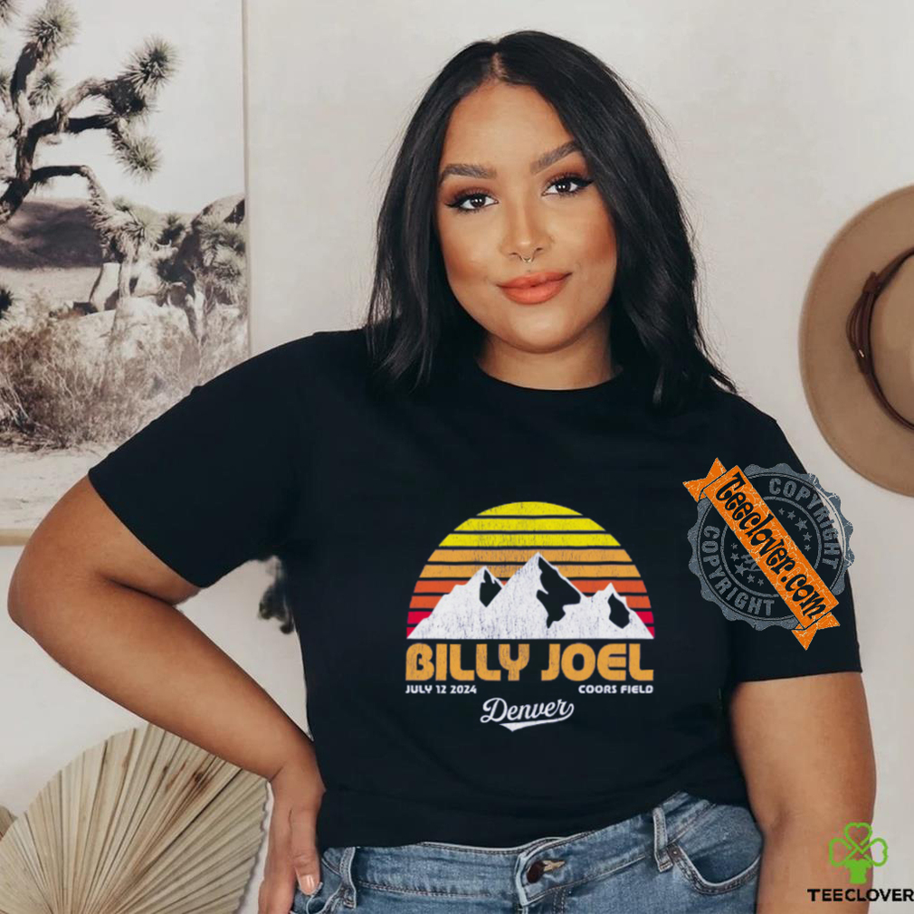Billy Joel 7 12 24 Denver Retro Event T Shirt Billy Joel 7 12 24 Denver Retro Event T Shirt