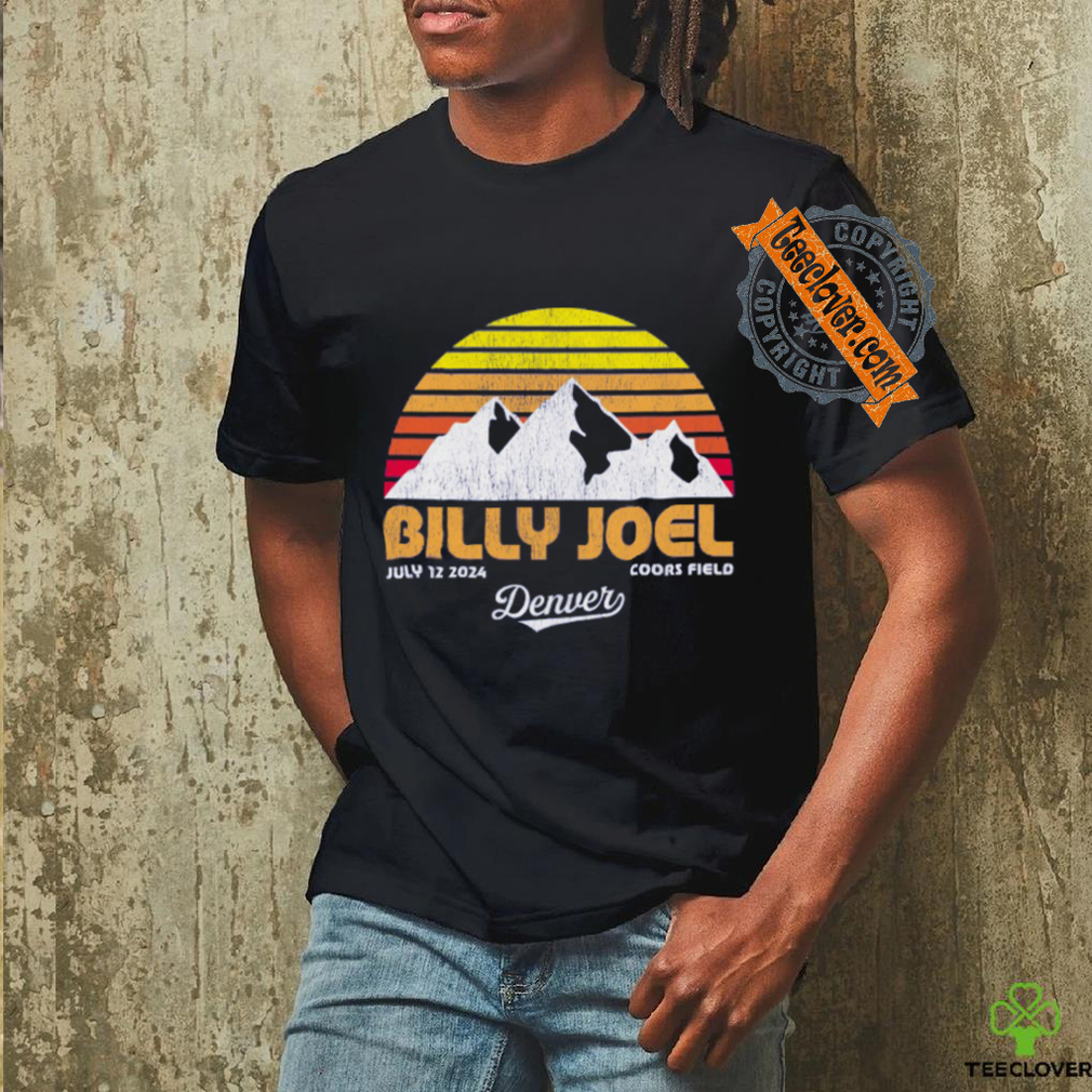 Billy Joel 7 12 24 Denver Retro Event T Shirt Billy Joel 7 12 24 Denver Retro Event T Shirt