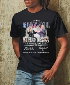 Billy Joel And Stevie Nicks Two Icons One Night 2023 Memories T Shirt