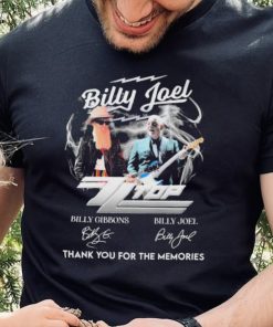 Billy Joel Zz Top Thank You For The Memories Signatures Shirt