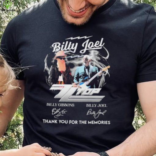 Billy Joel Zz Top Thank You For The Memories Signatures Shirt