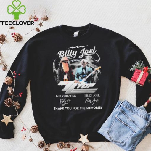 Billy Joel Zz Top Thank You For The Memories Signatures Shirt