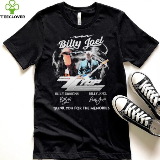 Billy Joel Zz Top Thank You For The Memories Signatures Shirt