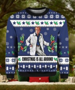 Billy Mack Christmas Is All Around Love Actually Ugly Sweater