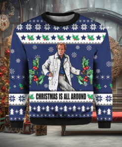 Billy Mack Christmas Is All Around Love Actually Ugly Sweater