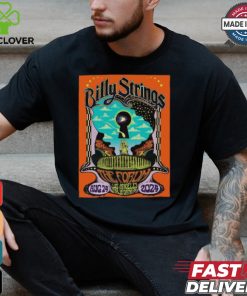 Billy Strings Art By Fez Moreno Night 2 Official Poster In Los Angeles California At The Forum On August 24 2024 Unisex T Shirt