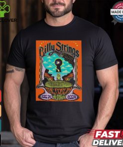 Billy Strings Art By Fez Moreno Night 2 Official Poster In Los Angeles California At The Forum On August 24 2024 Unisex T Shirt