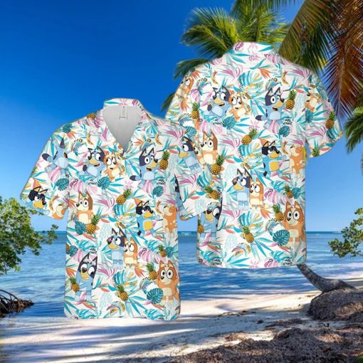 Bingo And Bluey Aloha Shirt