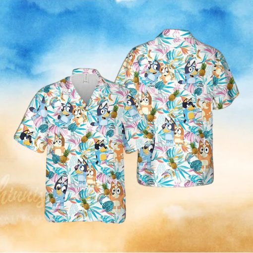 Bingo And Bluey Aloha Shirt