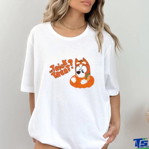 Bingo Pumpkin Trick or Treat Halloween Cute Cartoon shirt