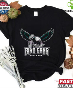 Bird Gang Eagles Holding Super Bowl Champions Trophy Shirt