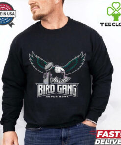 Bird Gang Eagles Holding Super Bowl Champions Trophy Shirt