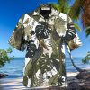 3D Butterfly Palm Flower Tropical Aloha Summer Beach Hawaiian Shirt