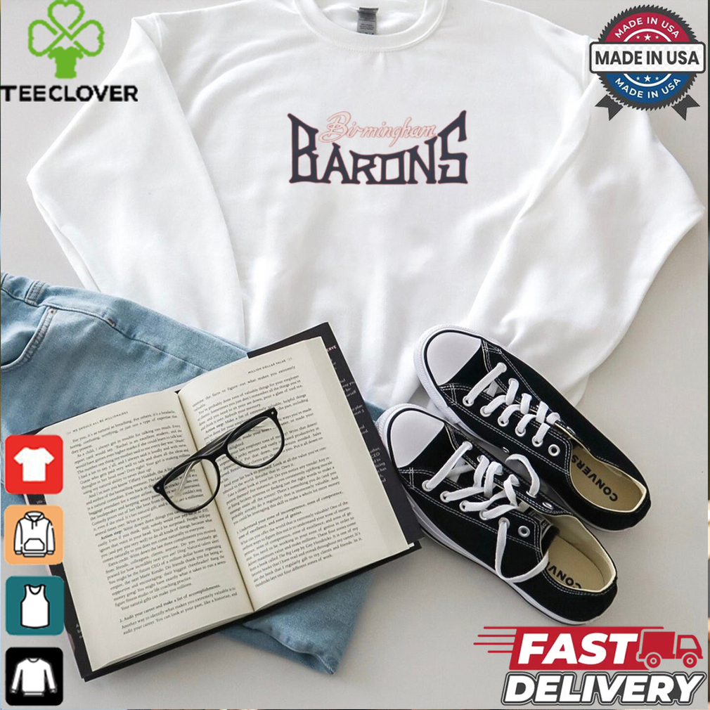 Birmingham Barons EFF MiLB Letterhead T Shirt Birmingham Barons EFF MiLB Letterhead T Shirt