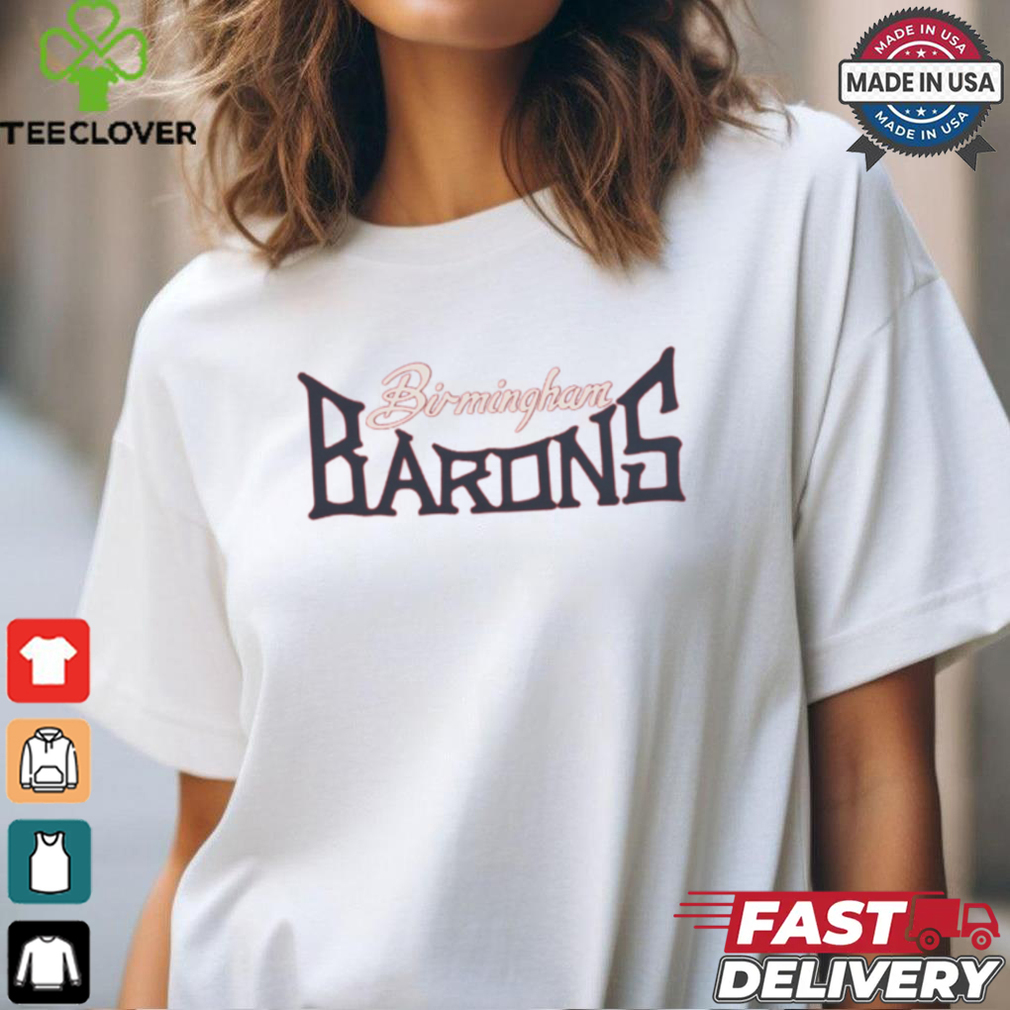 Birmingham Barons EFF MiLB Letterhead T Shirt Birmingham Barons EFF MiLB Letterhead T Shirt