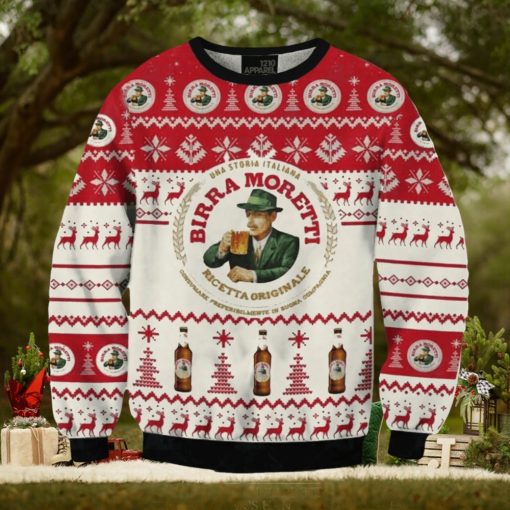 Birra Moretti 3D Printed Christmas Sweater