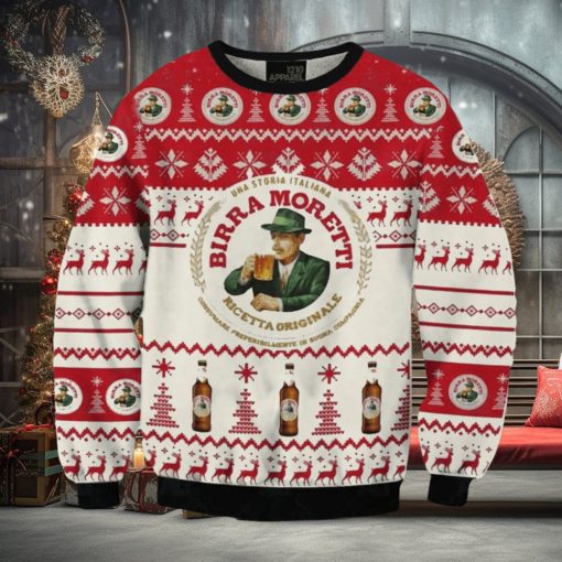 Birra Moretti 3D Printed Christmas Sweater