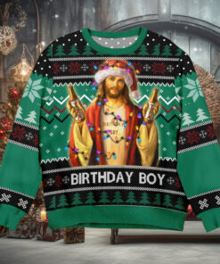 Birthday Boy Jesus Ugly Christmas Sweater Unisex