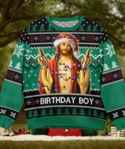 Birthday Boy Jesus Ugly Christmas Sweater