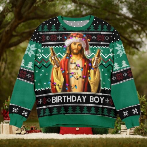 Birthday Boy Jesus Ugly Christmas Sweater