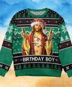 Birthday Boy Jesus Ugly Christmas Sweater