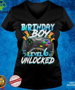 Birthday Boy Level 6 Unlocked Video Game Birthday Party T Shirt
