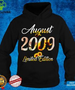 Birthday Women girl Sunflower August 2009 Limited Edition T Shirt B09VXDRKD4