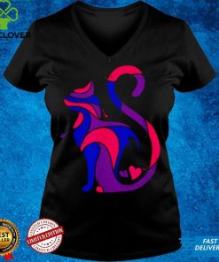 Bisexual Cat LGBT Ally Support Cat Pride Month Shirt