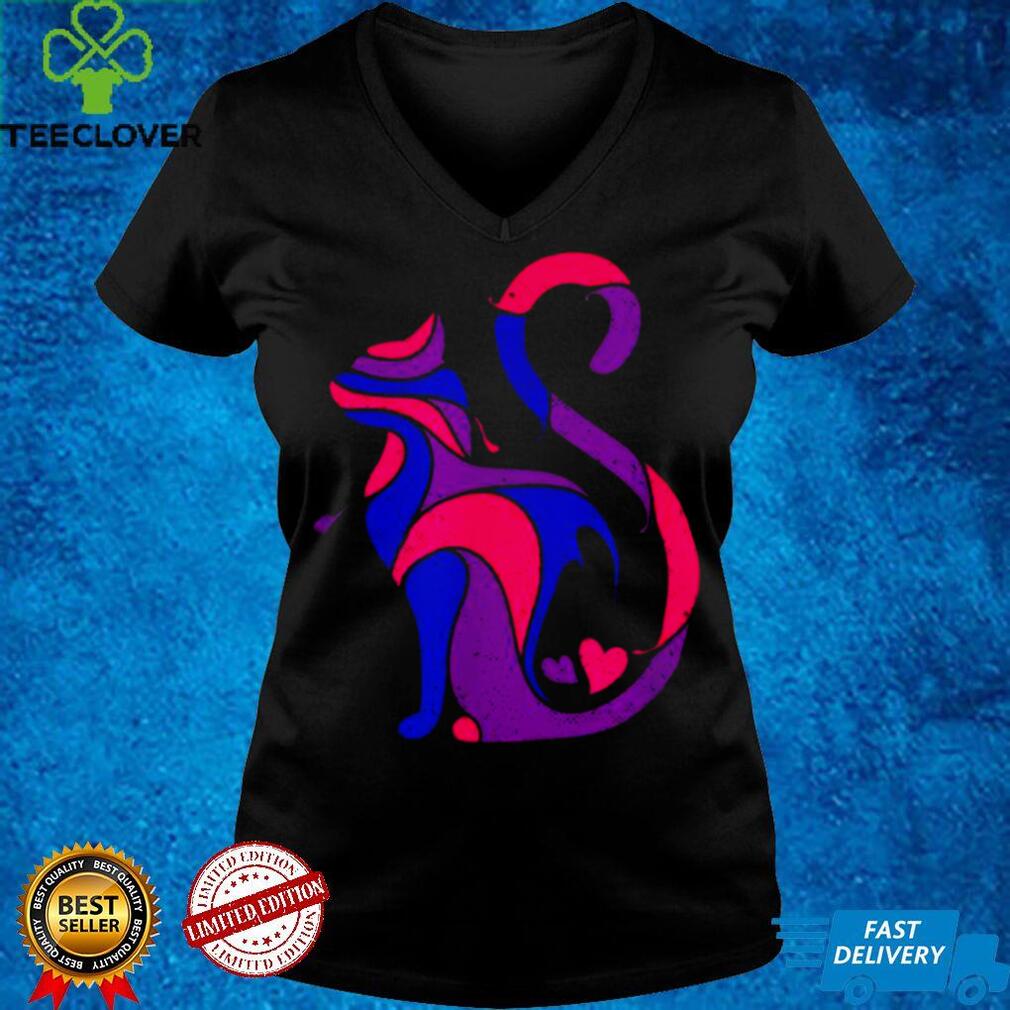 Bisexual Cat LGBT Ally Support Cat Pride Month Shirt